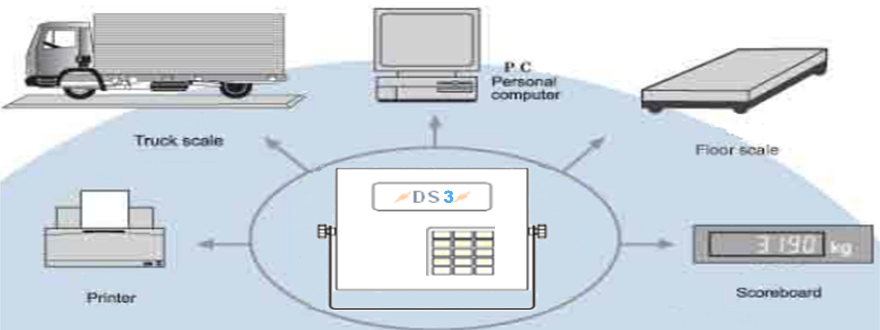 Цифровой весоизмерительный индикатор DS3SS/DS3M1/DS3QP