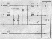 Схема электрическая принципиальная искрозащиты БКС-3И