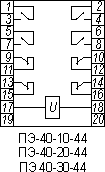 Схемы подключения ПЭ-40
