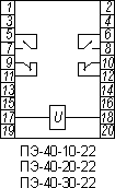 Схемы подключения ПЭ-40