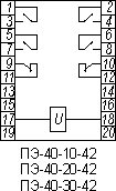 Схемы подключения ПЭ-40