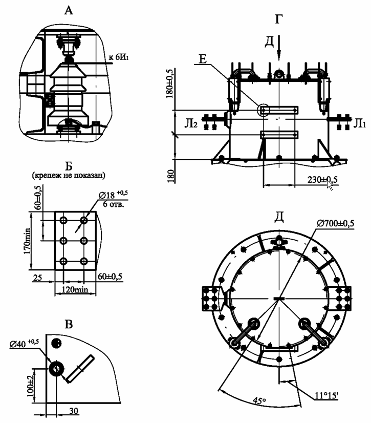 Трансформаторы тока ТФЗМ-330 (общий вид 2)