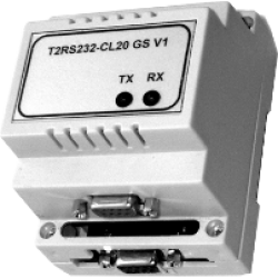 Двухканальные преобразователи «T2RS232-CL20 GS V1», «T2RS232-CL20 GSPP V1» фото 1