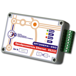 Преобразователь интерфейсов Ethernet - RS232 Эргомера - 260.802.RS232 фото 1