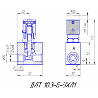 Гидродроссель линейный ДЛТ 10.3-G-УХЛ1 фото