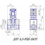 Гидродроссель линейный ДЛТ 6.3-М30-УХЛ1