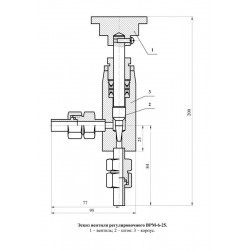 Вентиль регулировочный ВРМ-6-25