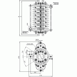 Токоприемники концевые серии К-3100А (К-3103А, К-3106А, К-3109А, К-3112А)