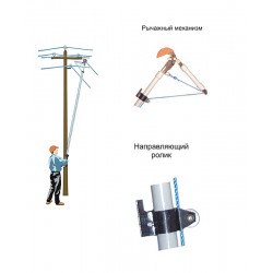 Приспособление для обрезки проводов ВЛ 0,4 кВ с земли ПРЛ-0,4-1