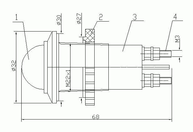 Габаритные размеры АМЕ-С-90