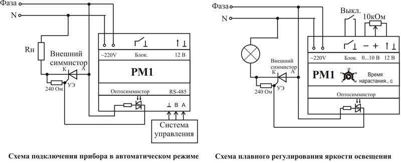 Рм2 про схема подключения