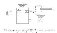 Схема подключения источника ИВН-01Е