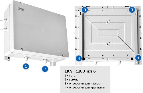 Источник бесперебойного питания  СКАТ - 1200 исп.6